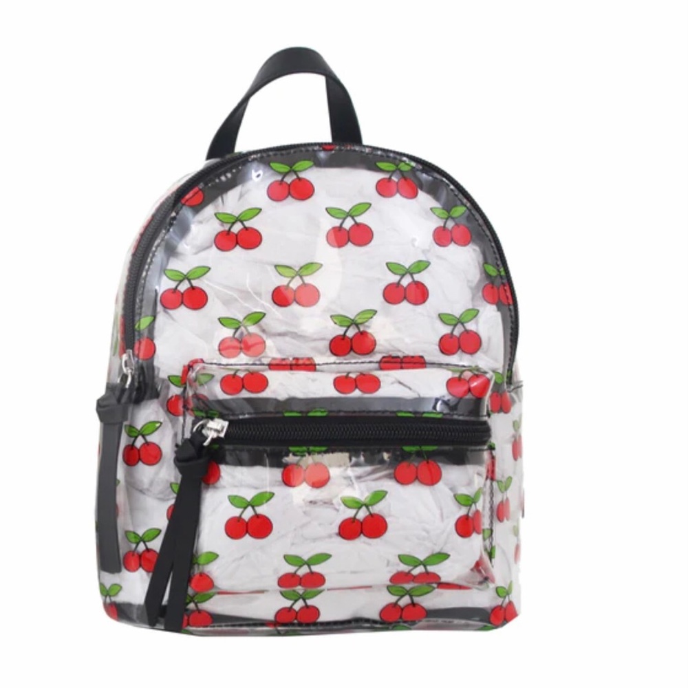 Cherry mini PVC backpack